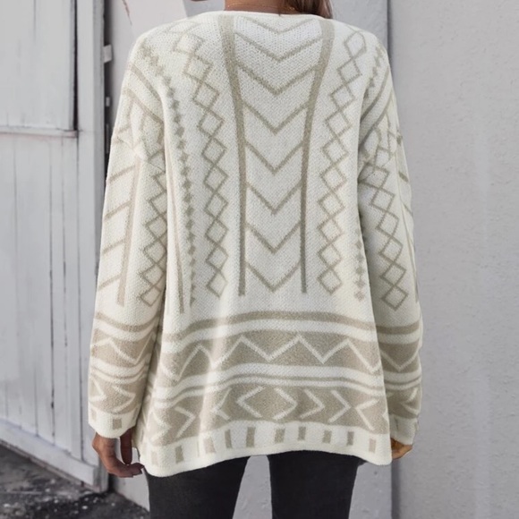 🔥FINAL SALE🔥Boho Designed Open Front Cardigan - Picture 3 of 5